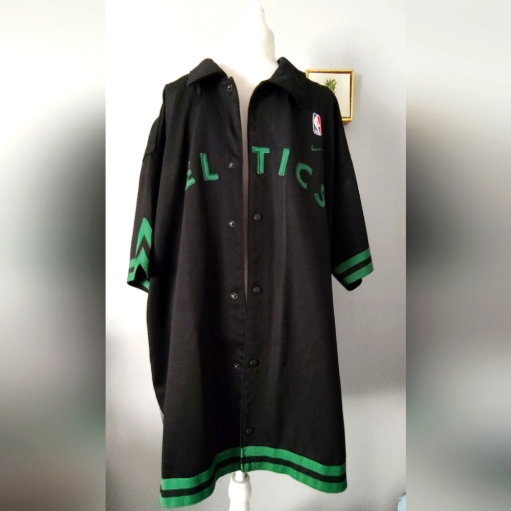 Nike Boston Celtics Vintage Warm Up Shoot Around Black Jersey Men's 4XL Good Co